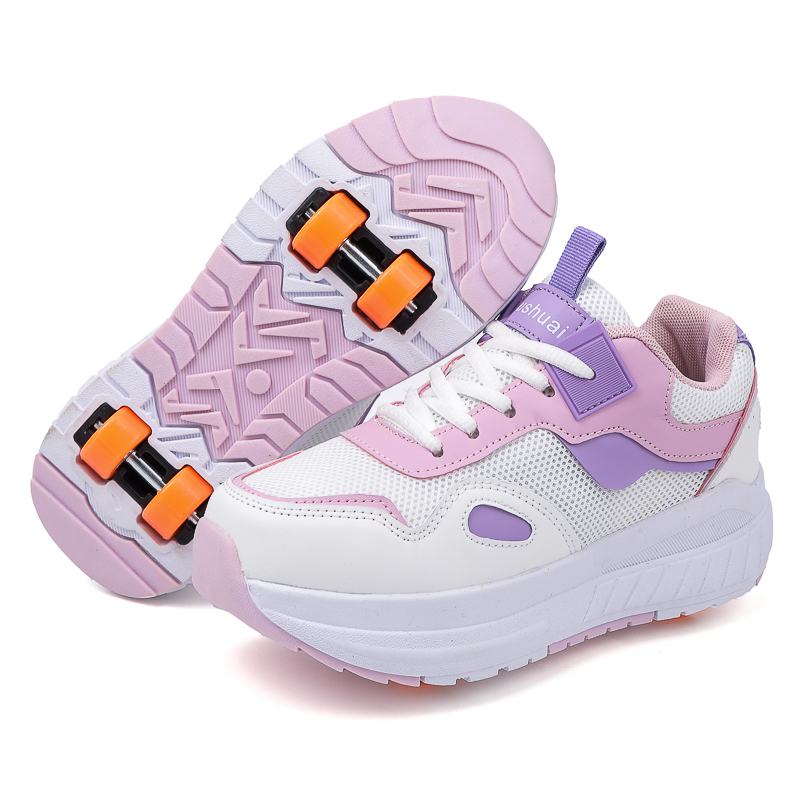 Running Gear For Women - Kids Roller Skates 4 Wheels Detachable