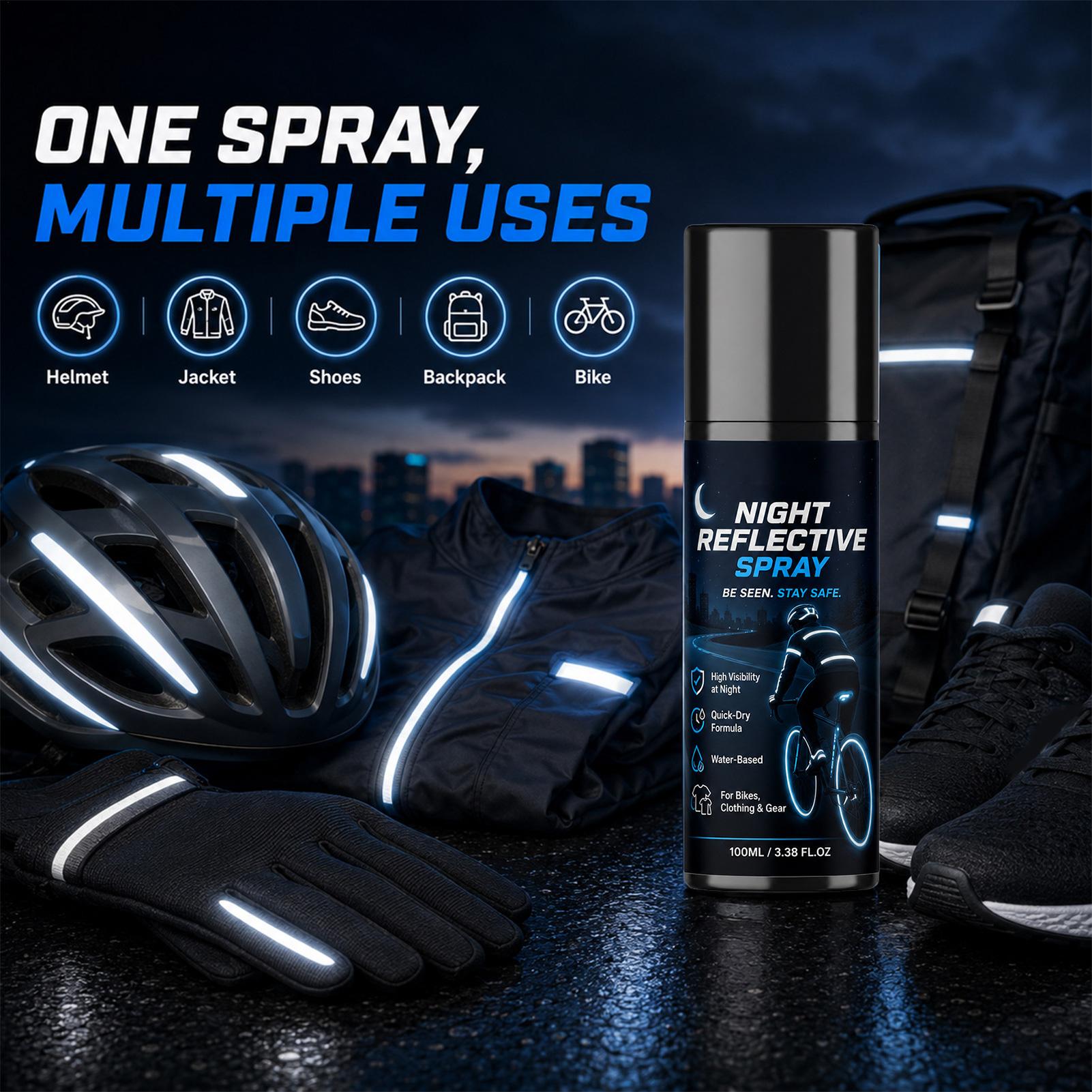 100ml Night Reflective Spray,  - огляд і ціна Running Visibility Gear