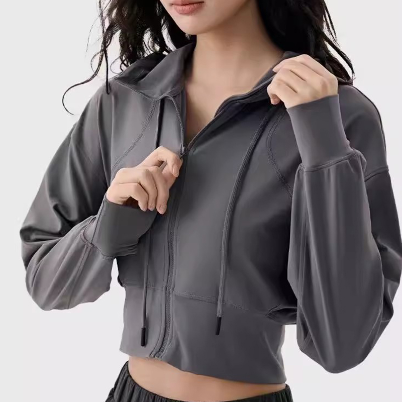 Women's Bat Hooded Casual Yoga - огляд і ціна Winter Running Gear Jacket