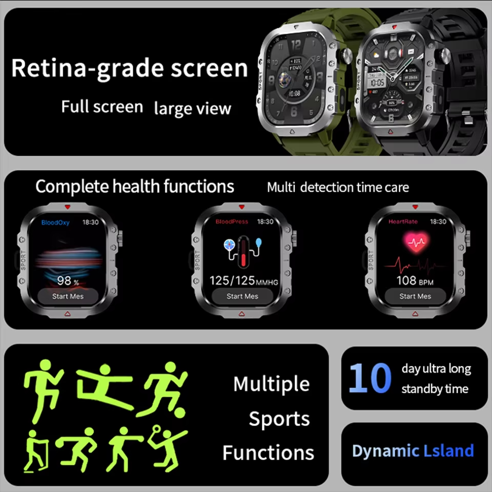 2026 New Smart Watch Men Bluet - огляд і ціна Gps Running Watch