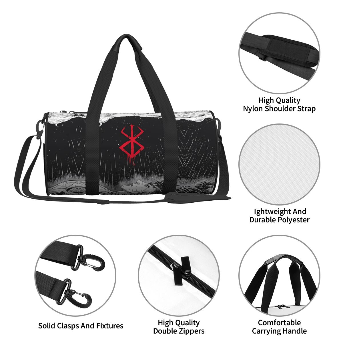Japan Anime Bereserk Gym Bag F - огляд і ціна Running Gear Bag